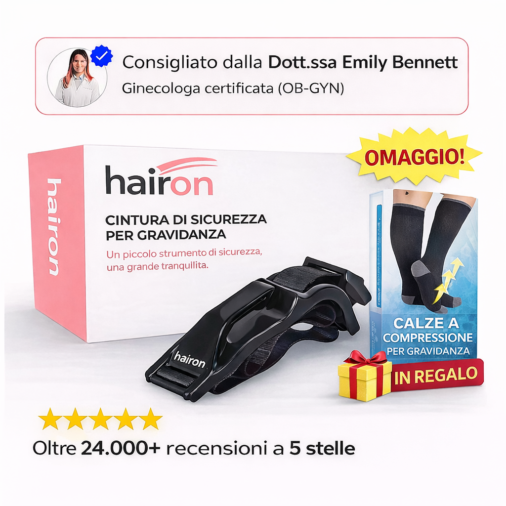 Cintura gravidanza Hairon MimiBelt +gratuita Calze a compressione per gravidanza
