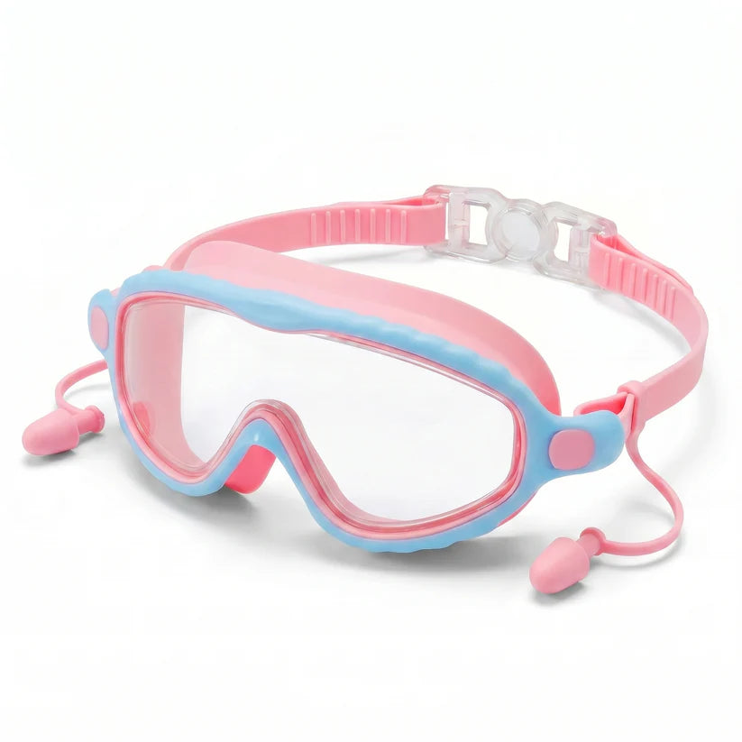 Plastekid occhialini da nuoto per bambini con ponte nasale in silicone.2x