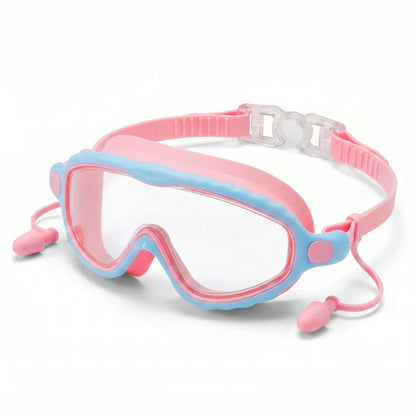 Plastekid occhialini da nuoto per bambini con ponte nasale in silicone.2x